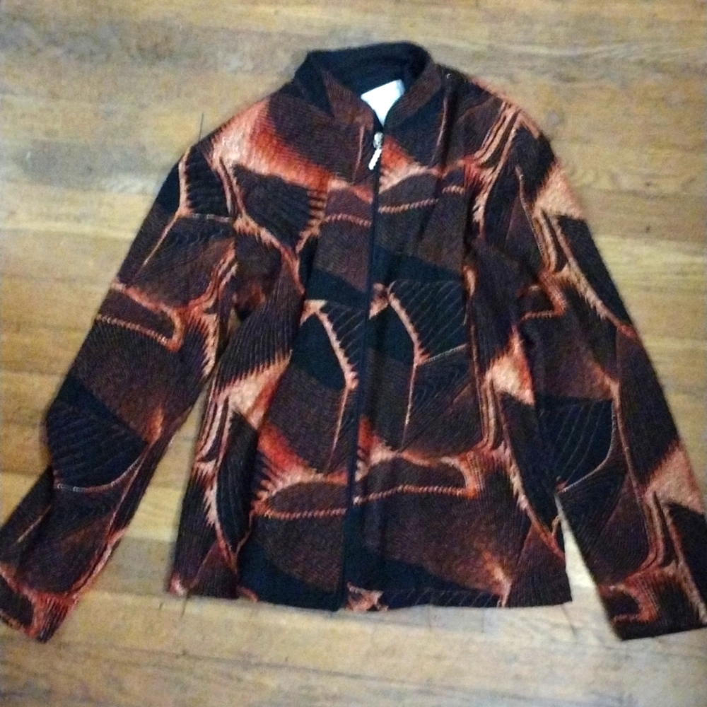 Draper's & Damon's Women's Kaleidoscope (lightweight)Jacket Multi Color Size PS